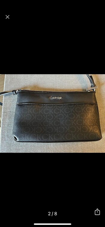 Orjinal Calvin Klein Monogram Siyah Çapraz Çanta