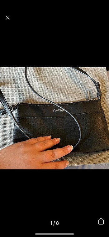 Calvin Klein Orjinal Calvin Klein Monogram Siyah Çapraz Çanta