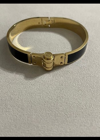 Hermes ithal kodlu Klasik Parisli Altın Kemerli Bilezik