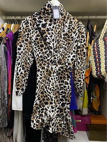 s Beden New look leopar elbise