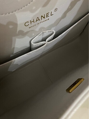 Beden beyaz Renk Chanel jumbo boy beyaz renk çanta