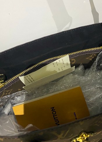 Louis Vuitton Louis vuitton Kilit Detaylı Kahverengi Desenli Deri Çanta