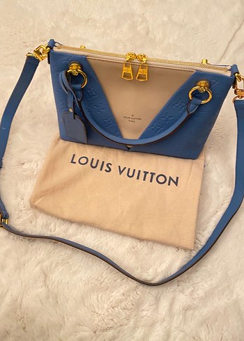 Mavi Süet Louis Vuitton Kadın Çanta - Görsel 7