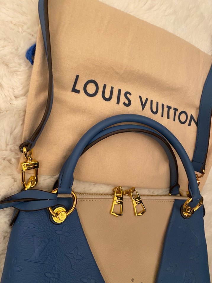 Mavi Süet Louis Vuitton Kadın Çanta - Görsel 5