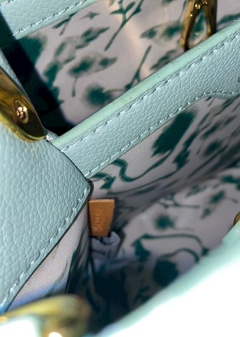 Louis vuitton Turkuaz Deri Tokalı Kadın Çanta - Görsel 3