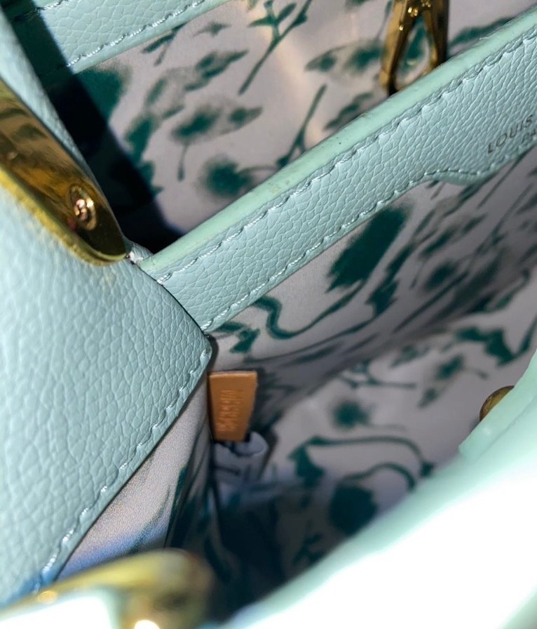 Louis vuitton Turkuaz Deri Tokalı Kadın Çanta - Görsel 3