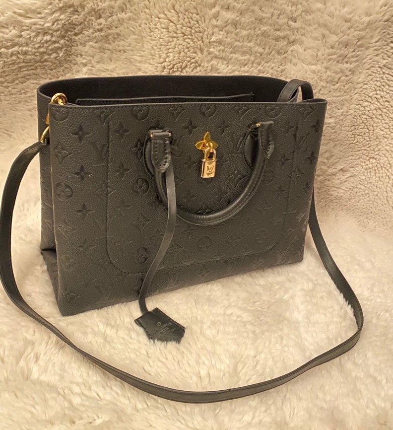 Louis vuitton Klasik Siyah Deri Kadın Çanta - Görsel 3