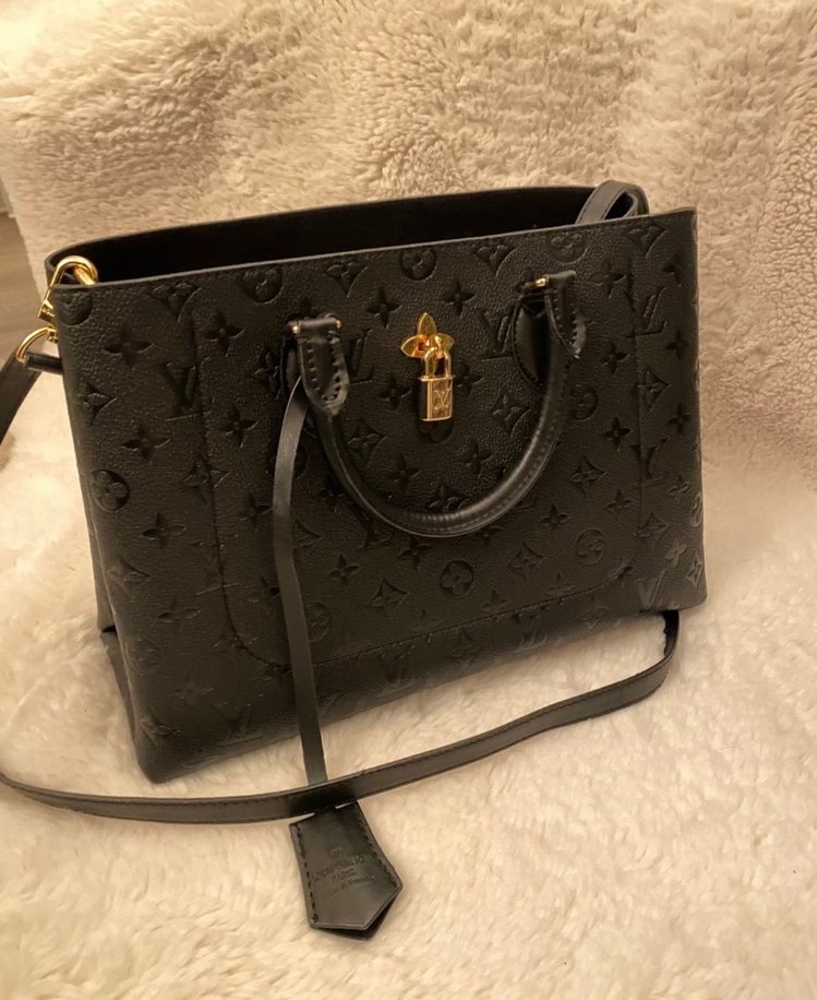 Louis vuitton Klasik Siyah Deri Kadın Çanta - Görsel 4