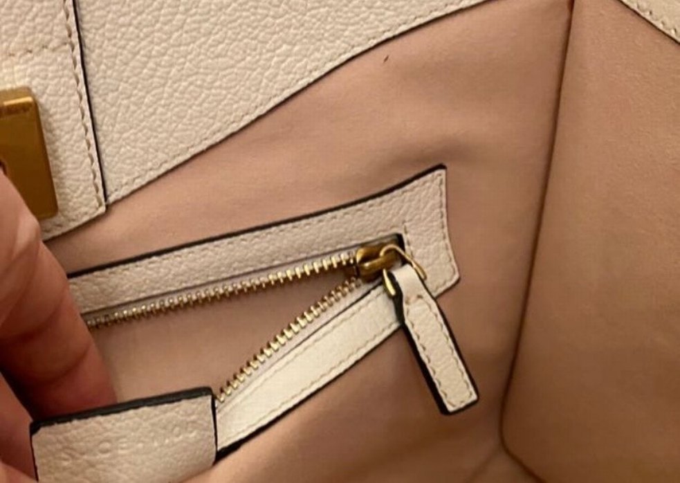 Beyaz Deri Gucci Kadın Çanta - Görsel 3