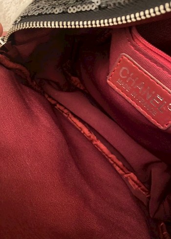 Chanel payetli mini sırt Çantası - Görsel 7