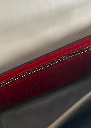 Valentino Zincir Detaylı Bej Deri Kadın Çanta - Görsel 14