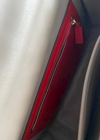 Valentino Zincir Detaylı Bej Deri Kadın Çanta - Görsel 12