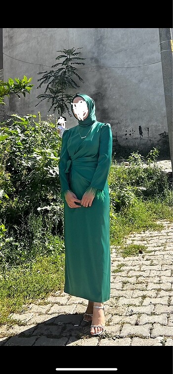 38 Beden Özel gün elbisesi (şal hediye )