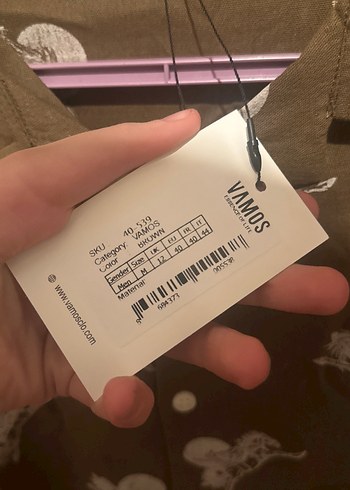 Düğmeli, Kısa Kollu, Baskılı Kahverengi Gömlek - Görsel 4