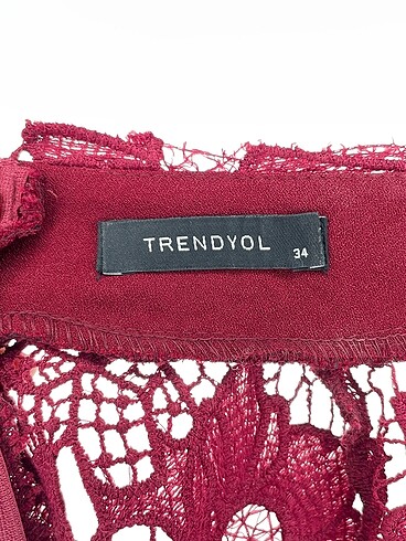 34 Beden bordo Renk Trendyol & Milla Kalem Elbise %70 İndirimli.