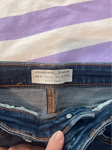 36 Beden lacivert Renk Stradivarius jean