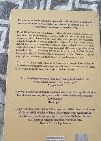 Irvin D. Yalom - Annem ve Hayatın Anlamı - Görsel 2