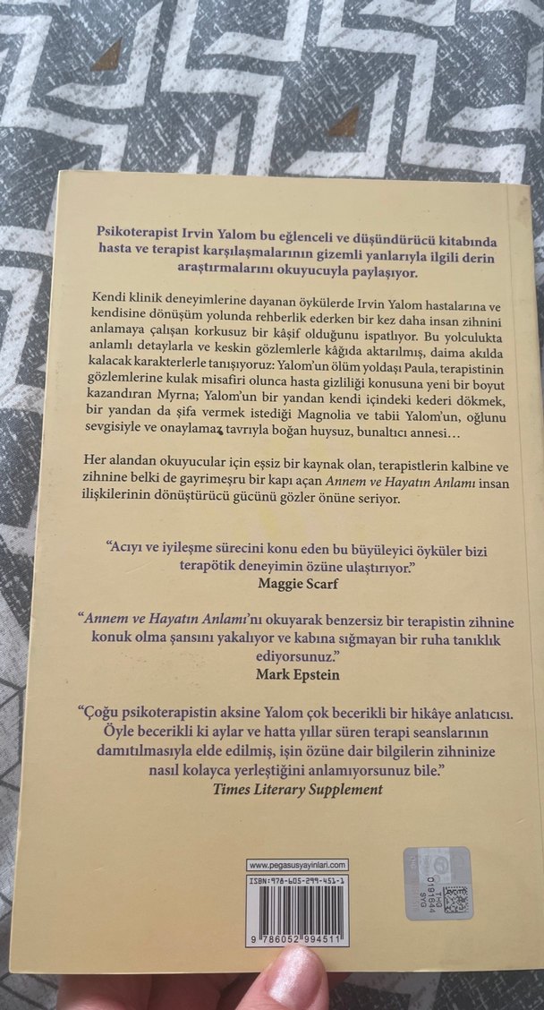 Irvin D. Yalom - Annem ve Hayatın Anlamı - Görsel 2