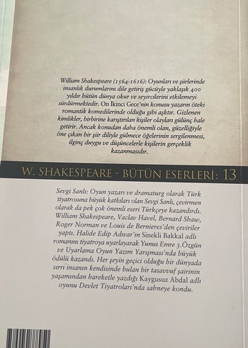 William Shakespeare - On İkinci Gece - Görsel 2