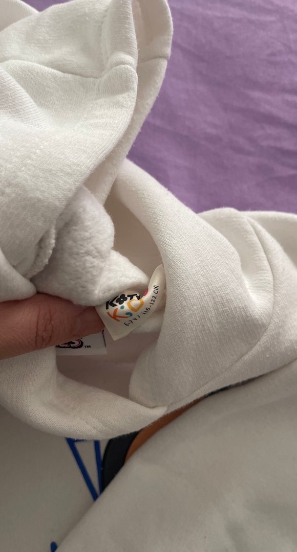 Beyaz Kapüşonlu Kadın Sweatshirt Baskılı - Görsel 4