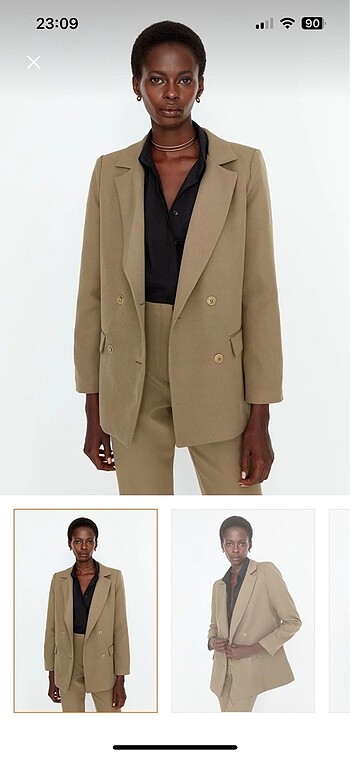 haki blazer