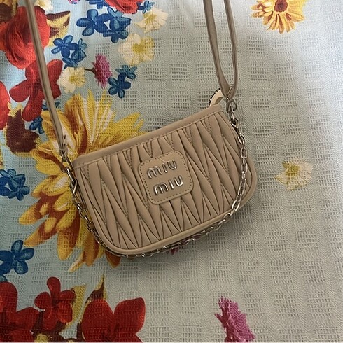 Stradivarius miu miu bej çanta