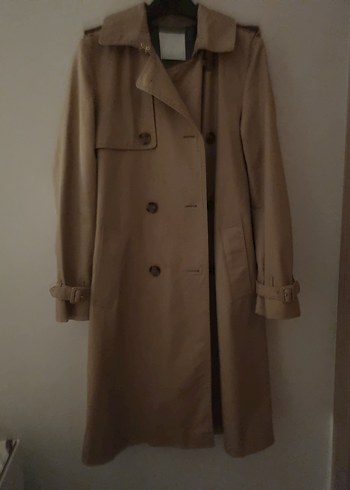 mango %100 pamuk su geçirmez trençkot - Görsel 4