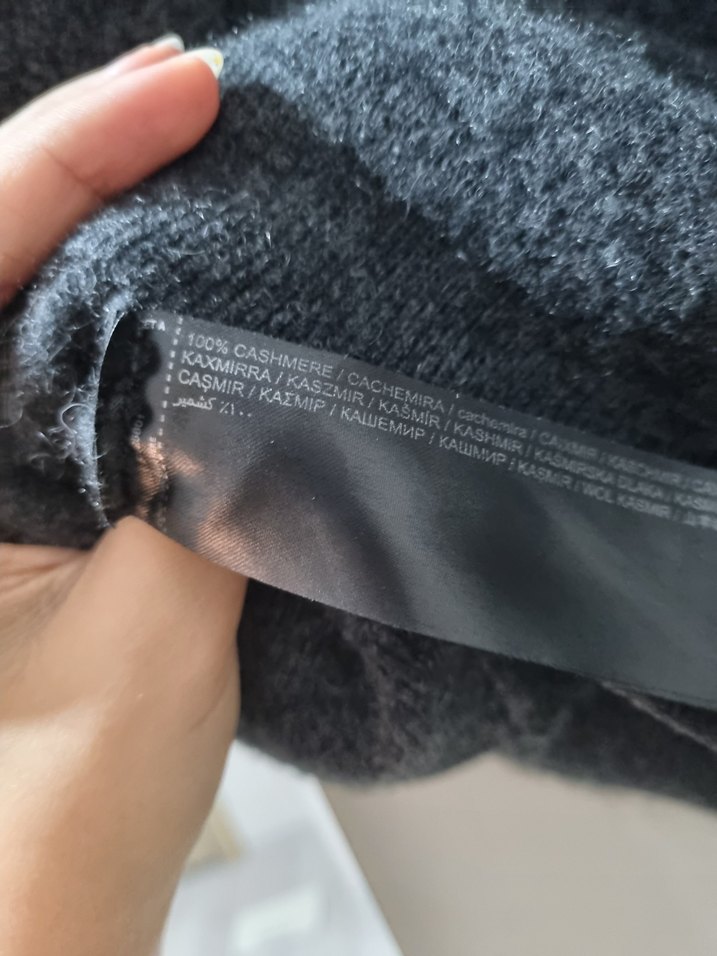 Kadın Kaşmir Uzun Kollu Kazak - Görsel 2