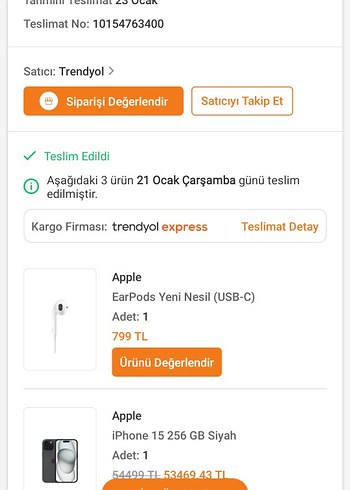Apple EarPods USB-C Beyaz Kablolu Kulaklık - Görsel 3