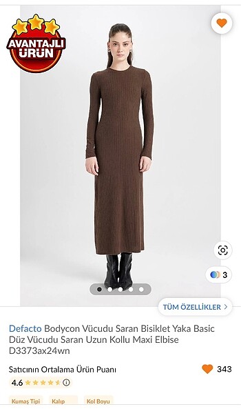 Defacto DeFacto bodycon midi elbise