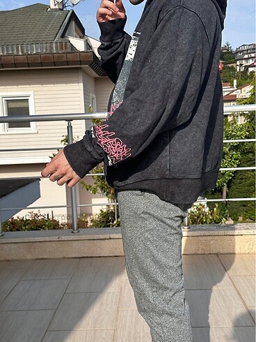 COLLUSION | Lacivert Oversized Hoodie
