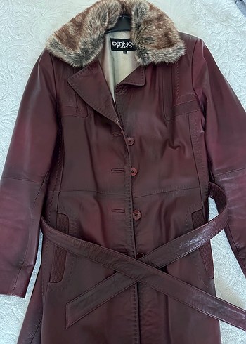 xl Beden Kürklü deri ceket