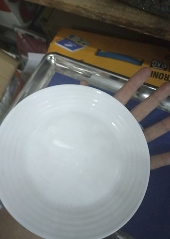 Beyaz Sade Seramik Yemek Tabağı arcopal Fransız