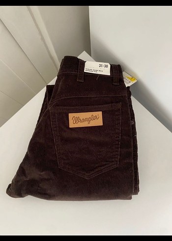 Wrangler Kahverengi Kadife Wrangler Jean