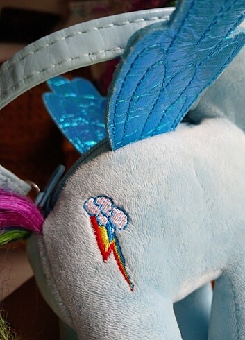 Beden Renk Rainbowdash peluş çanta