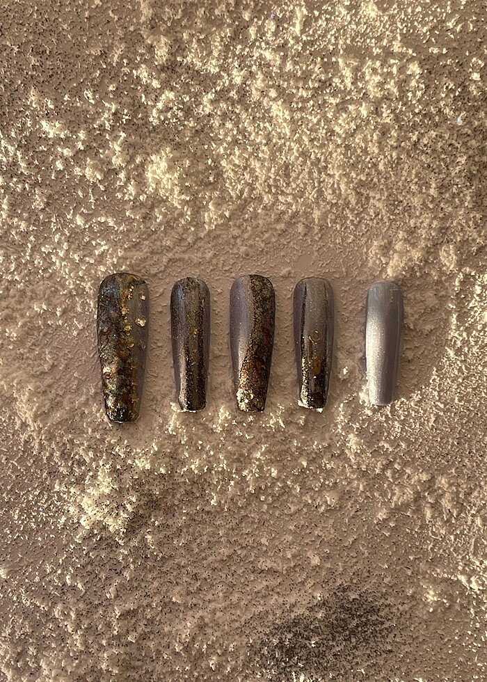 Blue Galaxy Jel destekli Takma Tırnak - Görsel 3