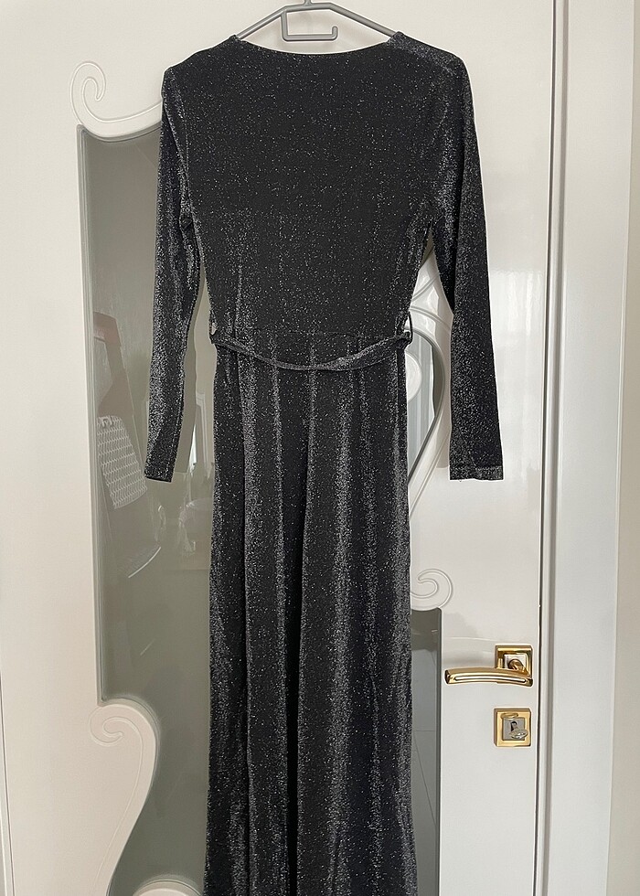 Simli uzun elbise - Görsel 3