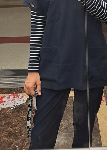 lacivert çizgi marka S Beden scrubs