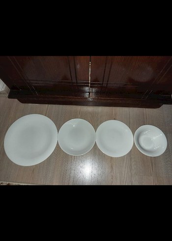 Beden kahverengi Renk Kütahya porselen 6 kişilik yemek takımı