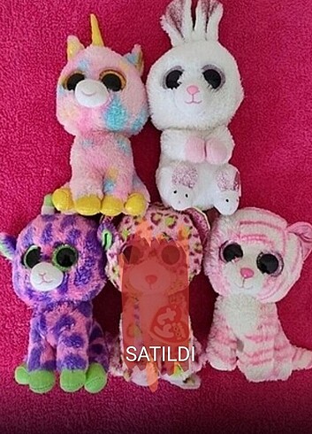 4 adet Peluş oyuncak