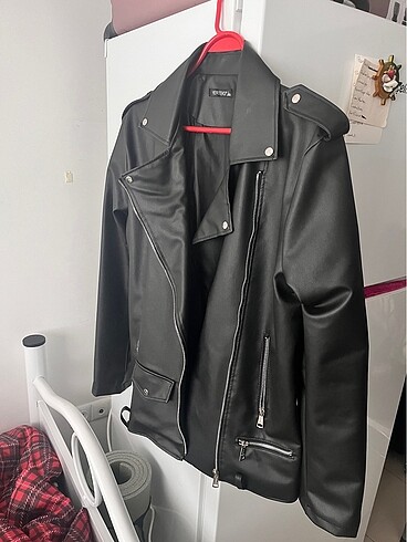 Yeni sezon oversize deri ceket