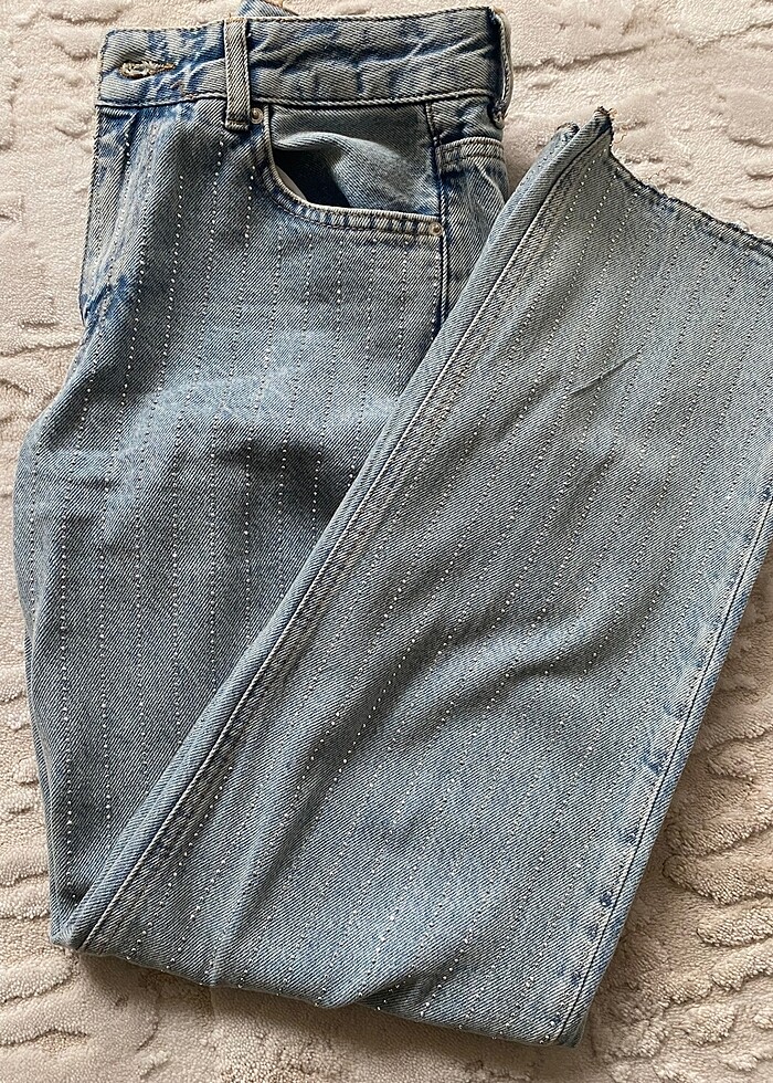 Taşlı jean - Görsel 4