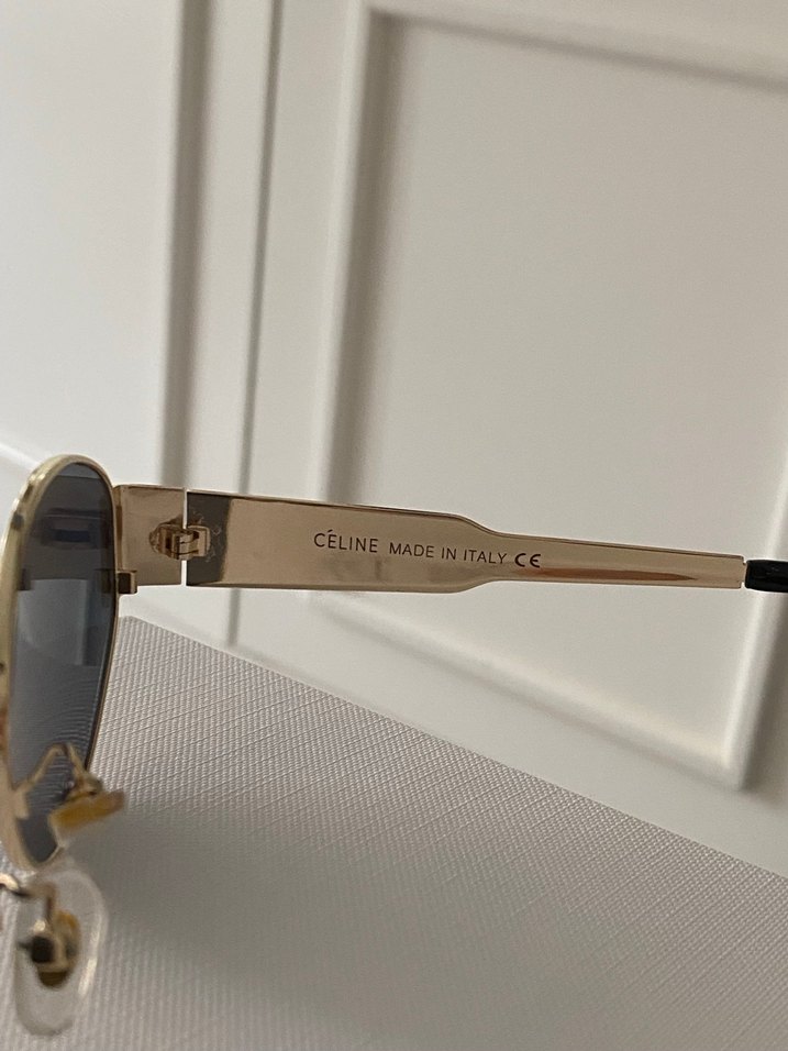 Celine Parlak Altın Kadın Gözlüğü - Görsel 4