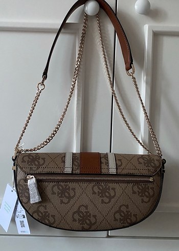 Kahverengi monogram guess çanta - Görsel 4