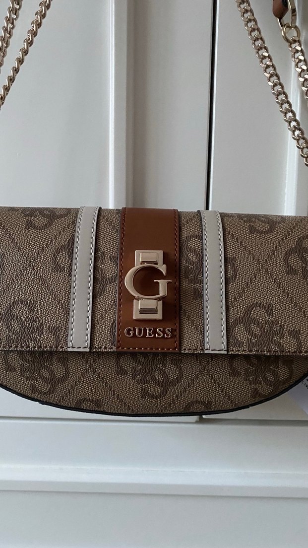 Kahverengi monogram guess çanta - Görsel 2