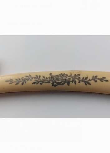 ANTİKA FULL İŞLEMELİ ÇELİK BIÇAKLI, FİL DİŞİ SAP ÜZERİNE GÜMÜŞ İ - Görsel 4