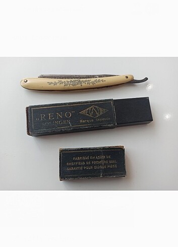 ANTİKA FULL İŞLEMELİ ÇELİK BIÇAKLI, FİL DİŞİ SAP ÜZERİNE GÜMÜŞ İ - Görsel 5