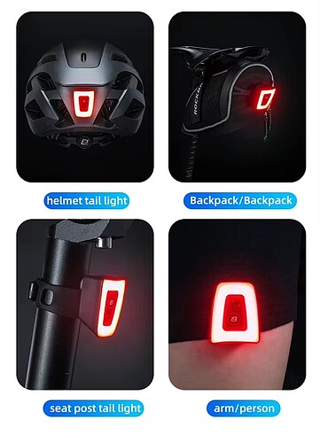  Beden Rockbros TT-30wd Bisiklet Arka Işık