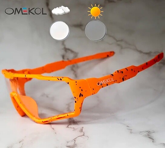 Omekol Fotokromik Bisiklet Gözlüğü