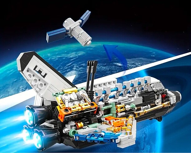 Beden Lego 536 Parça Nasa Space Shuttle (kutulu)